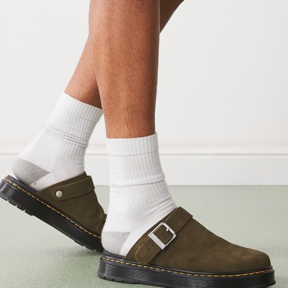 artens Men's Brookline Mule Suedes Shoes Olive Green Sz  13 NEW MSRP $269.99